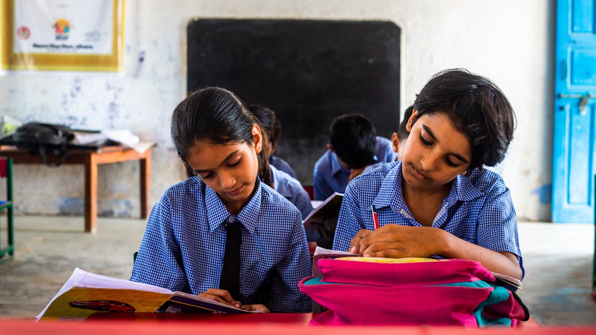 Children in a classroom